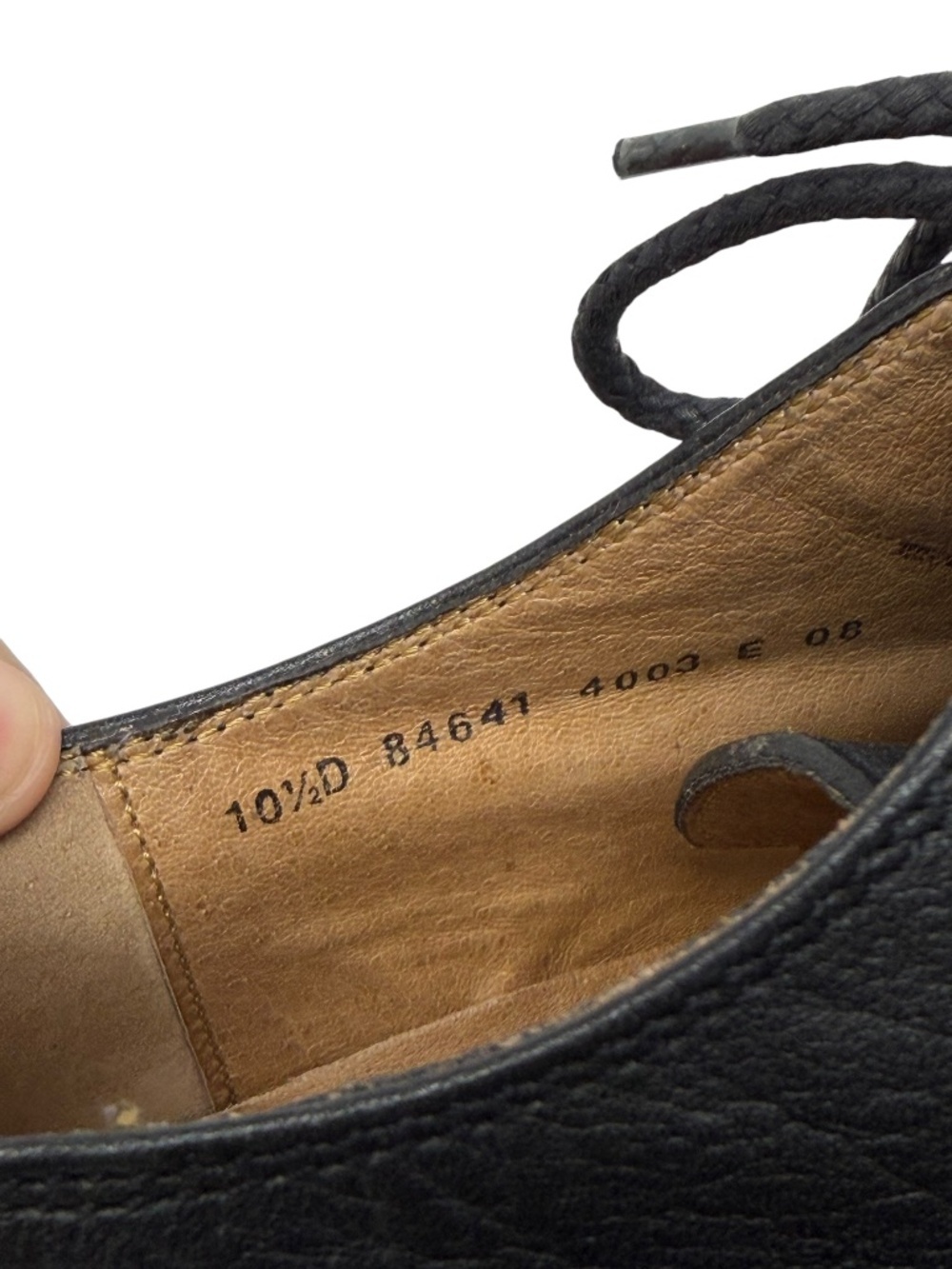 Frye Men’s Black Leather Lace Up Dress Shoes - Picture 9 of 11